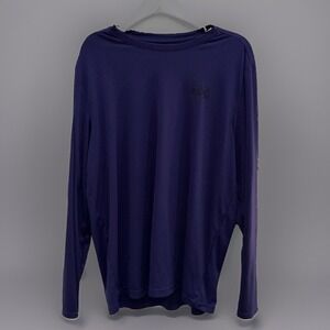 Mountain Hardwear Shirt Purple Long Sleeve Logo Graphic Performance XL